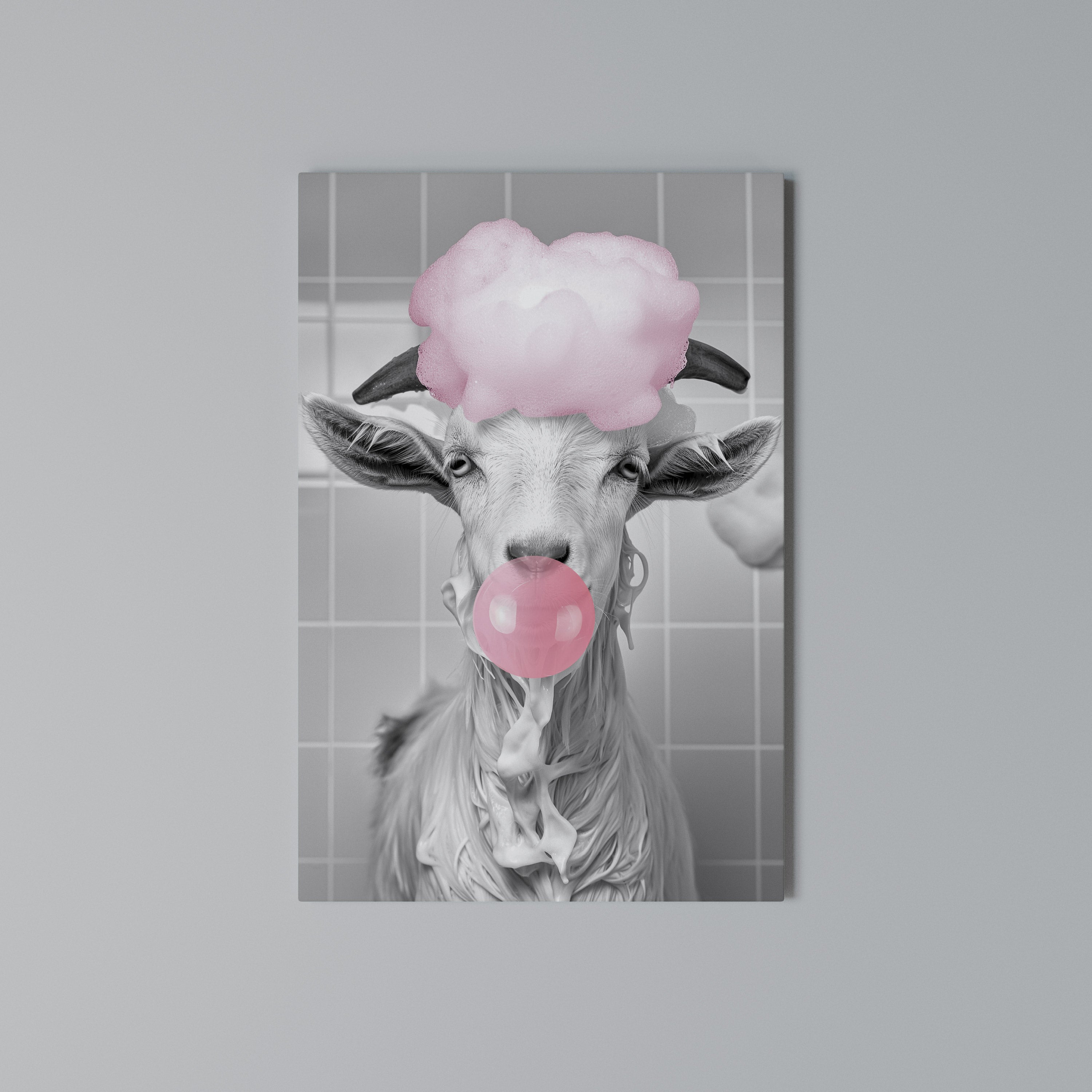 BUBBLEGUM BOVINE BLISS Κατακόρυφος Πίνακας σε Καμβά