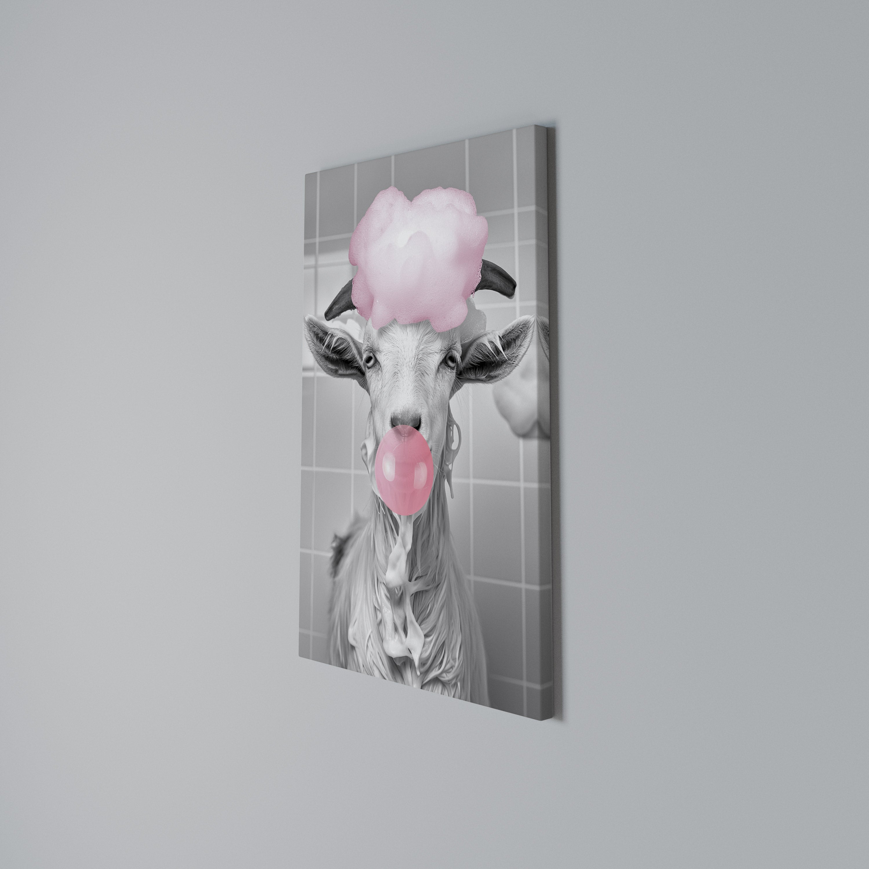 BUBBLEGUM BOVINE BLISS Κατακόρυφος Πίνακας σε Καμβά