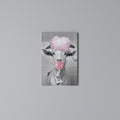 BUBBLEGUM BOVINE BLISS Κατακόρυφος Πίνακας σε Καμβά