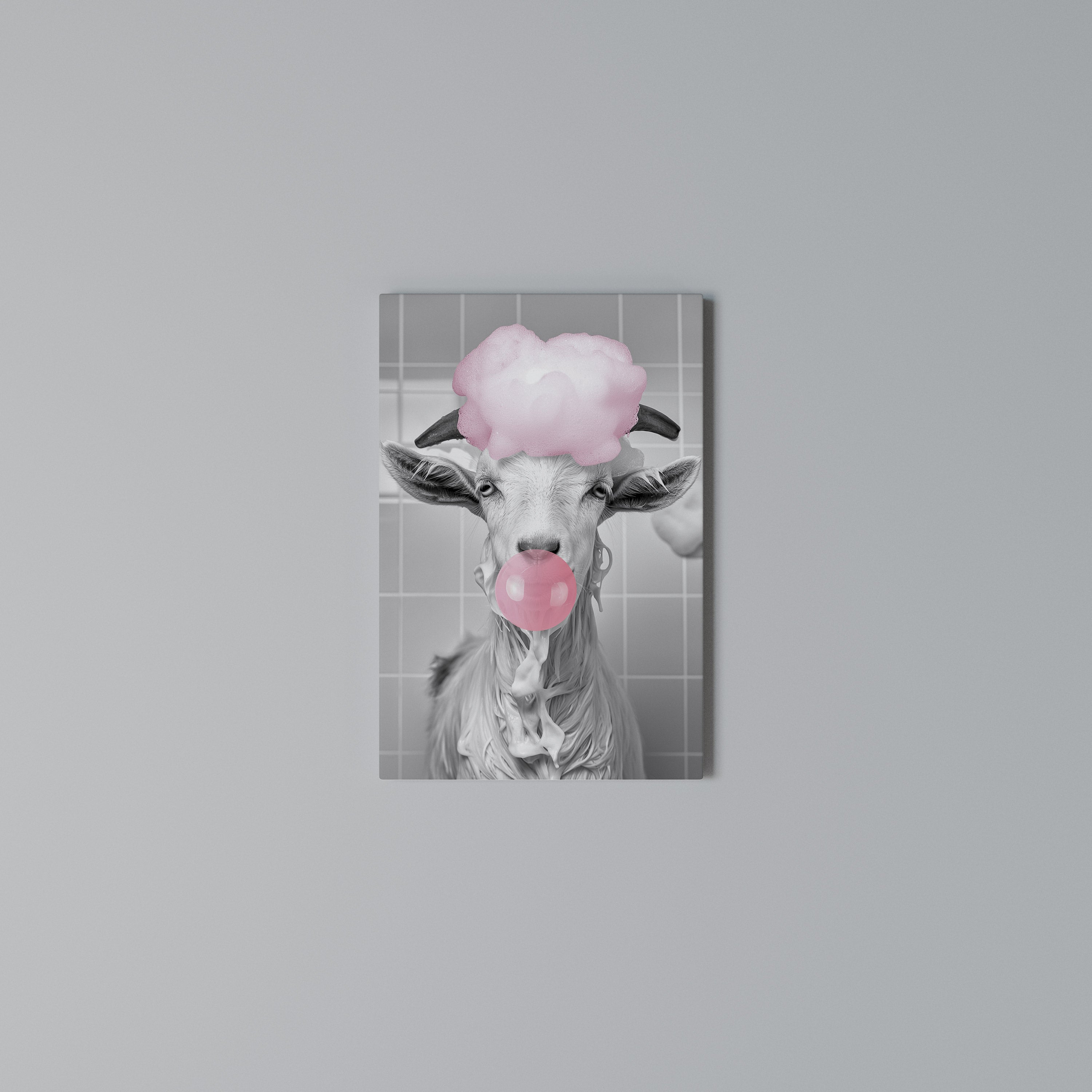 BUBBLEGUM BOVINE BLISS Κατακόρυφος Πίνακας σε Καμβά