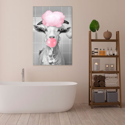 BUBBLEGUM BOVINE BLISS Κατακόρυφος Πίνακας σε Καμβά