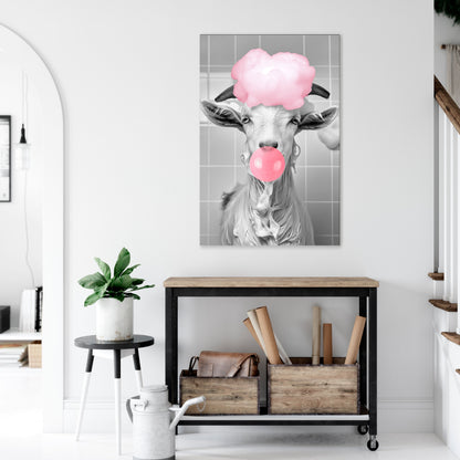 BUBBLEGUM BOVINE BLISS Κατακόρυφος Πίνακας σε Καμβά