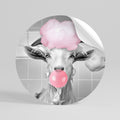 BUBBLEGUM BOVINE BLISS Αυτοκόλλητη Αφίσα στρογγυλή