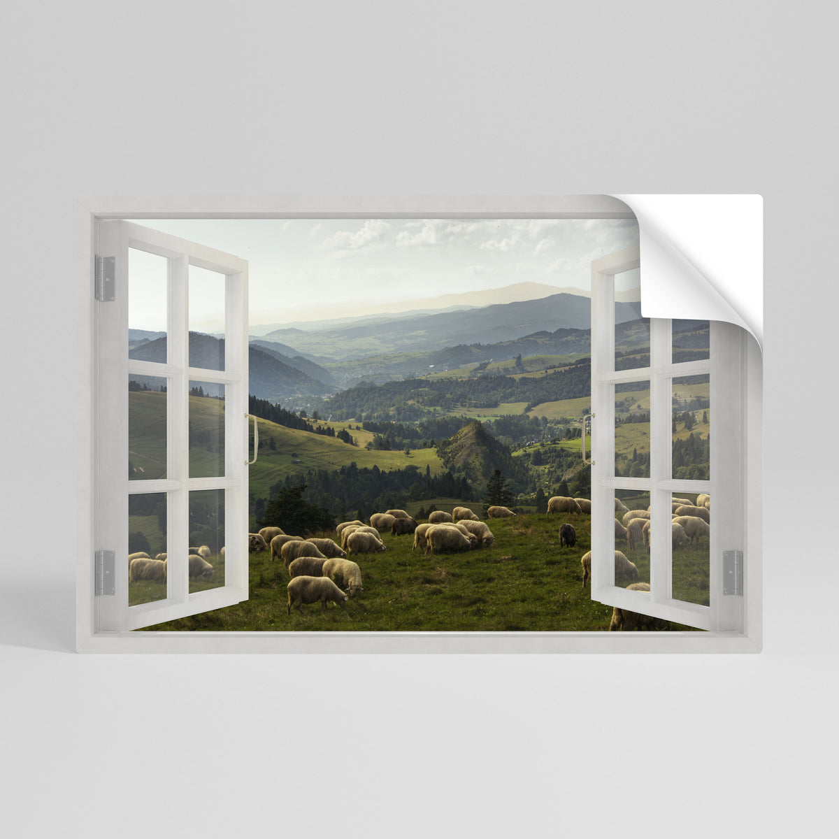 WILD PASTURES VIEW Αυτοκόλλητη Αφίσα οριζόντια