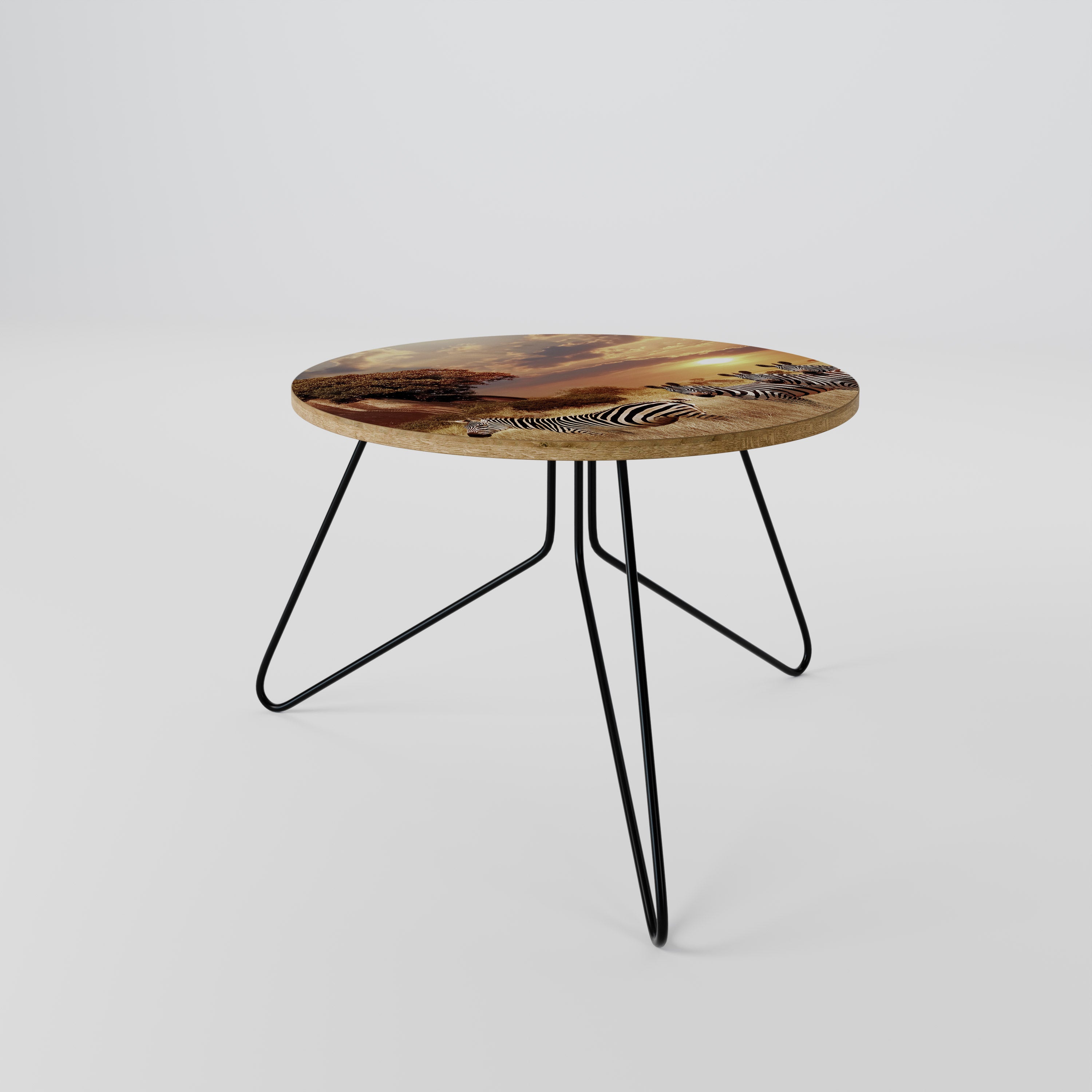 ZEBRA SUNSET SERENADE Coffee Table