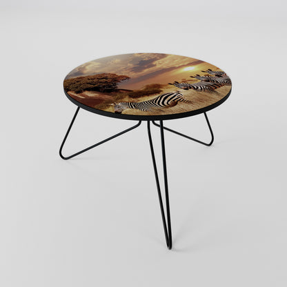 ZEBRA SUNSET SERENADE Coffee Table