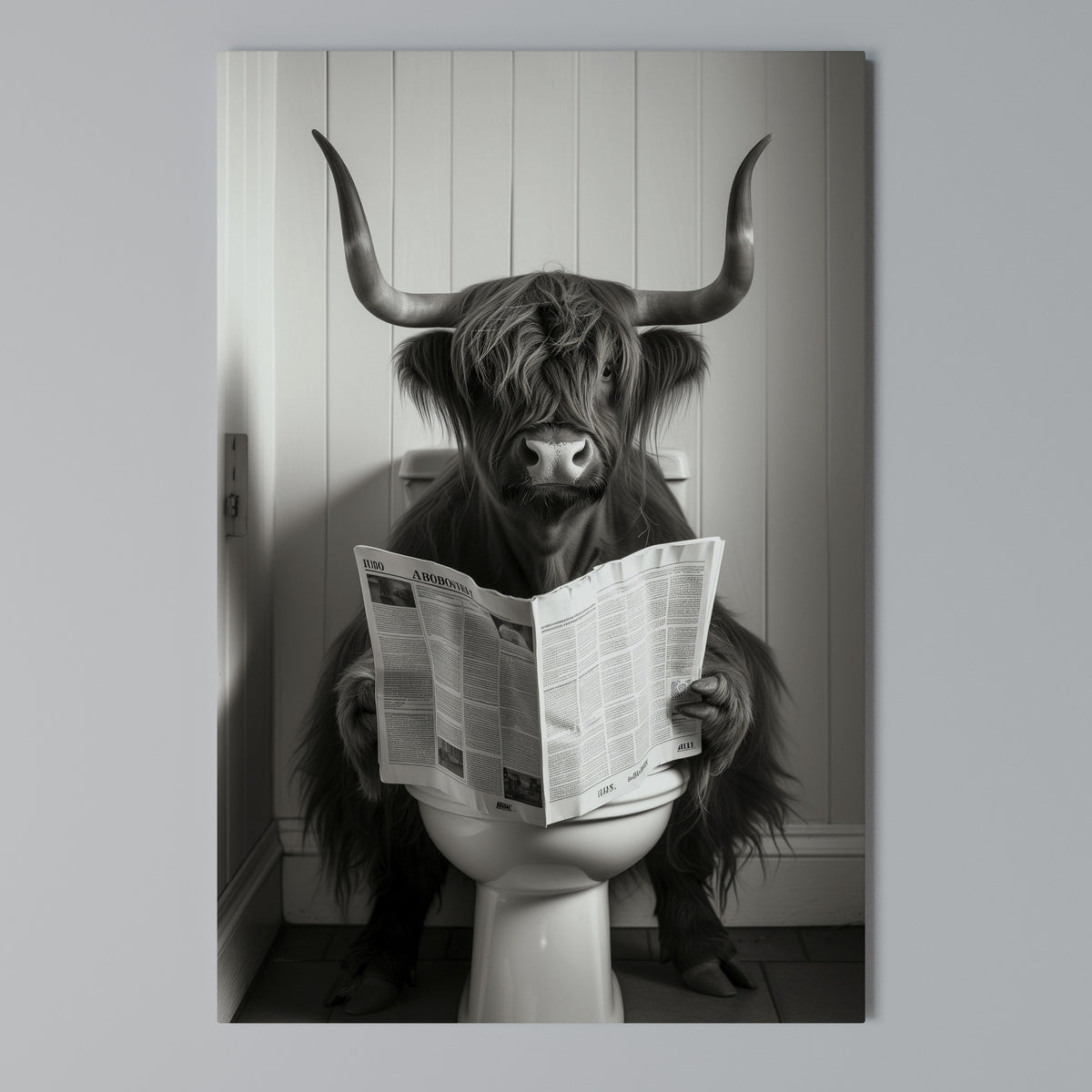 MOO-DY NEWS BREAK Κατακόρυφος Πίνακας σε Καμβά
