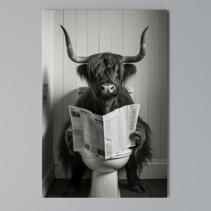 MOO-DY NEWS BREAK Κατακόρυφος Πίνακας σε Καμβά