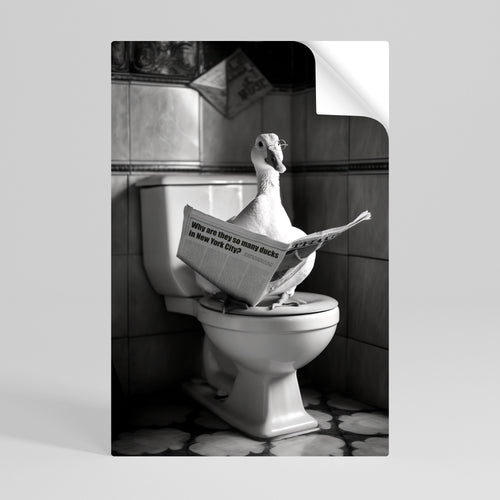 DUCKS IN THE CITY Αυτοκόλλητη Αφίσα κάθετη