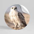 SILENT WINGS OF POWER Peel and Stick Round Sticker