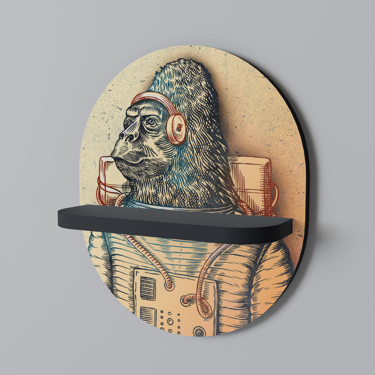 GORILLA GROOVE Διακοσμητικό Ράφι Art Shelf