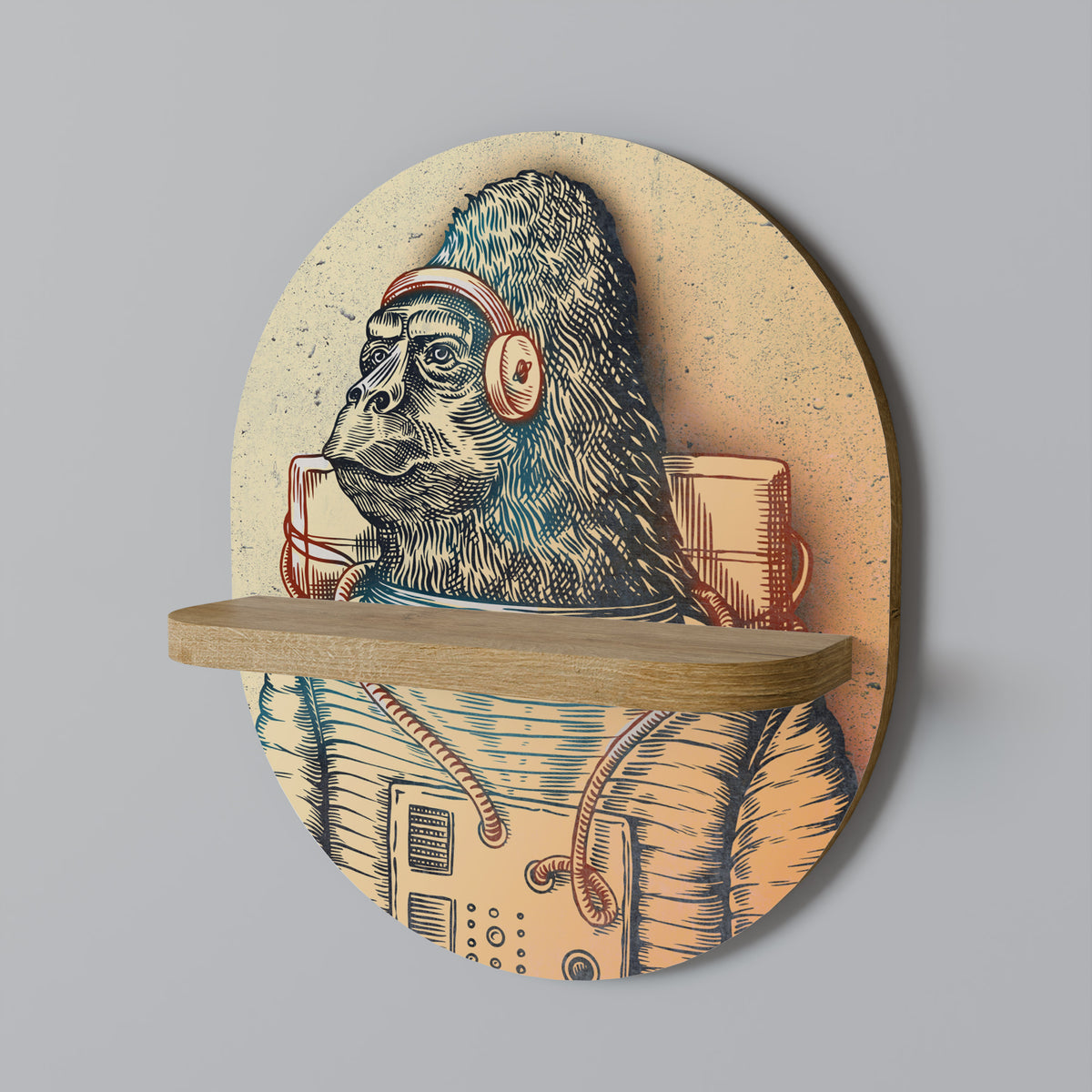 GORILLA GROOVE Διακοσμητικό Ράφι Art Shelf