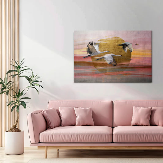 ELEGANT FLIGHT SYMPHONY Horizontal Canvas Print