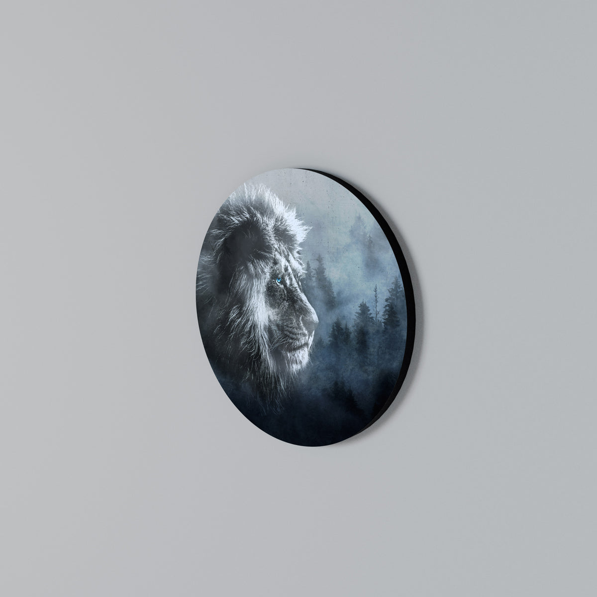 FROSTED ROYALTY Στρογγυλός πίνακας ζωγραφικής