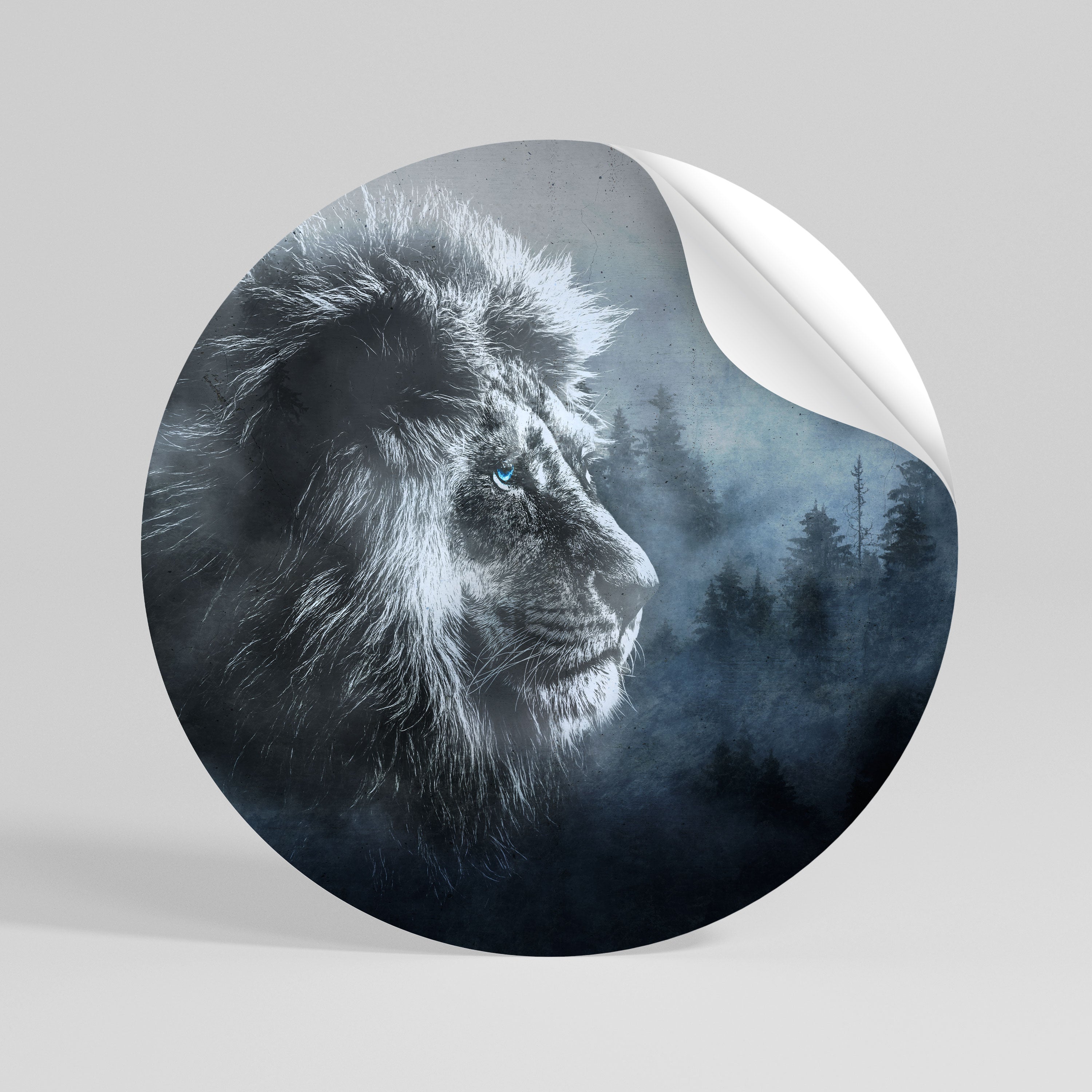 FROSTED ROYALTY Αυτοκόλλητη "Peel and Stick" Αφίσα στρογγυλή