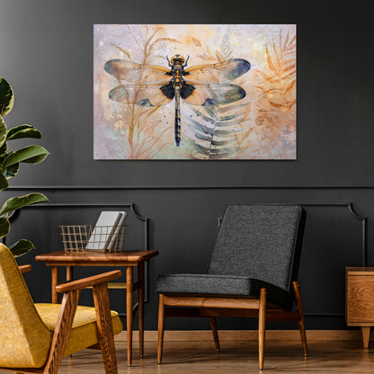 HER HIGHNESS DRAGONFLY Horizontal Canvas Print