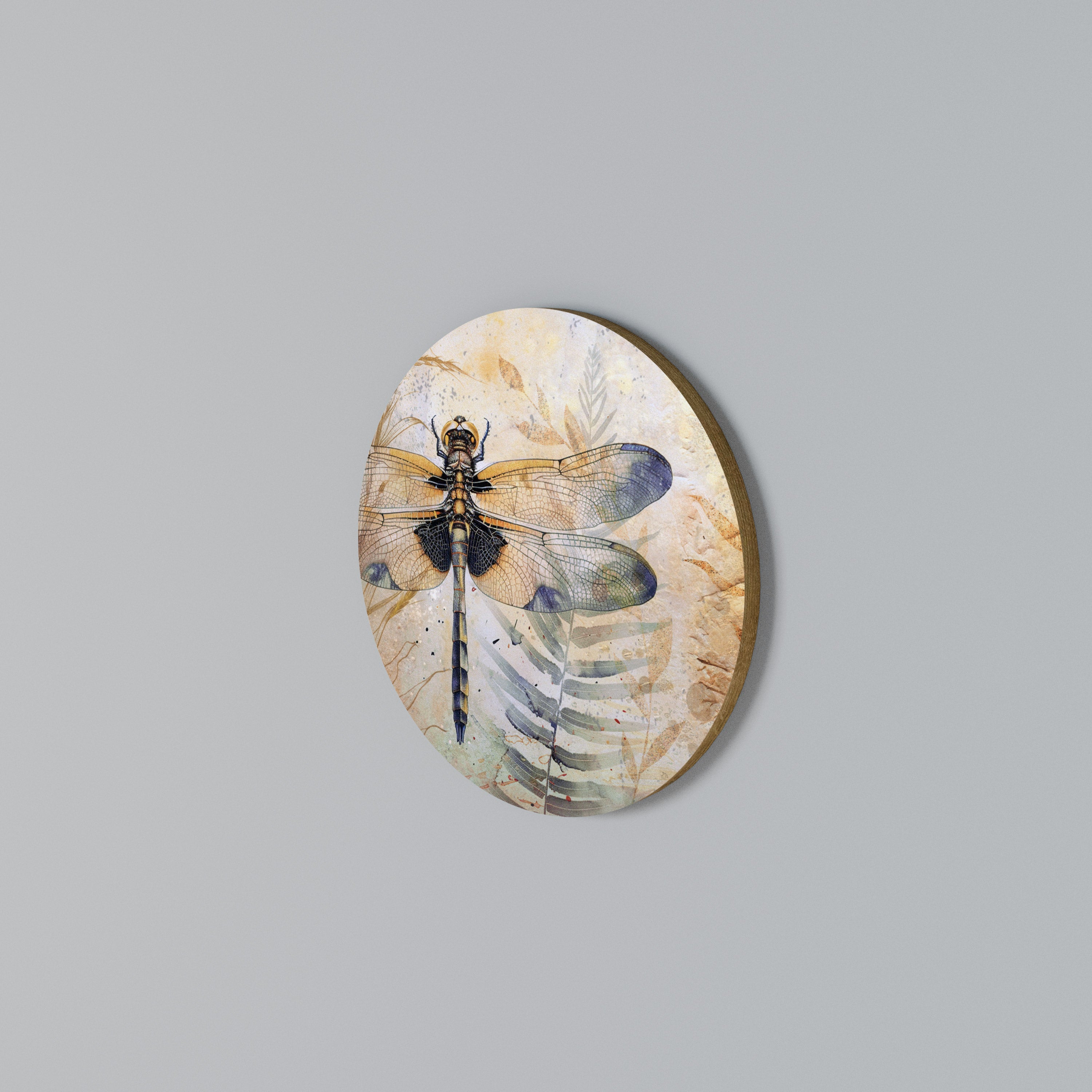 HER HIGHNESS DRAGONFLY Round Wall Art