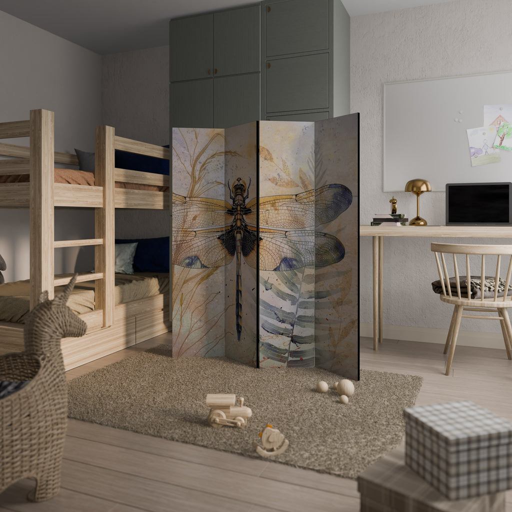 HER HIGHNESS DRAGONFLY 4-Panel Room Divider