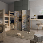 HER HIGHNESS DRAGONFLY 4-Panel Room Divider