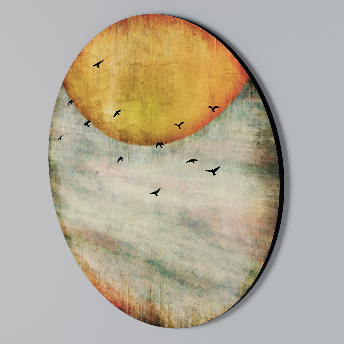 UP TO THE SUN Στρογγυλός πίνακας ζωγραφικής