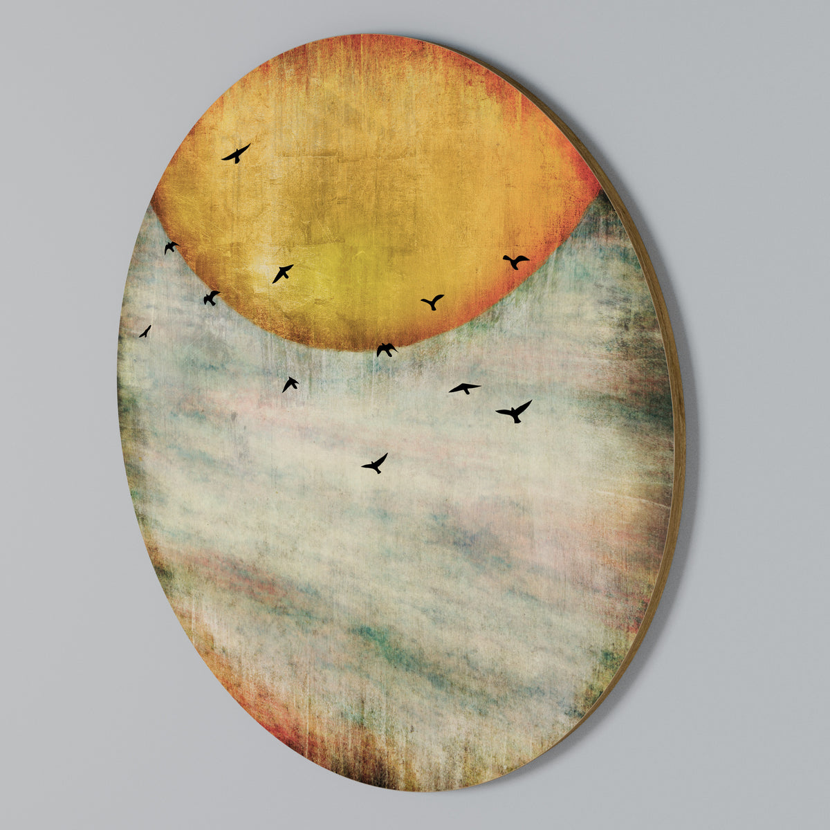 UP TO THE SUN Στρογγυλός πίνακας ζωγραφικής