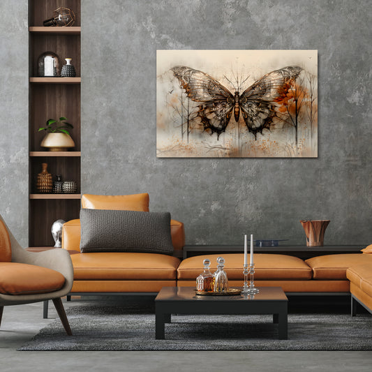 MECHANICAL BEAUTY UNVEILED Horizontal Canvas Print