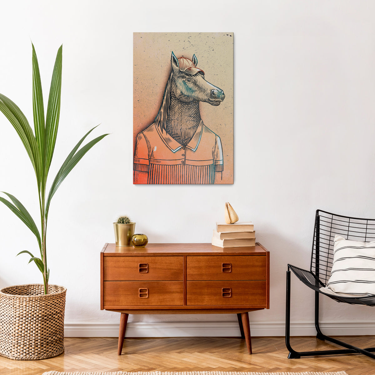 EQUINE SWAGGER Κατακόρυφος Πίνακας σε Καμβά