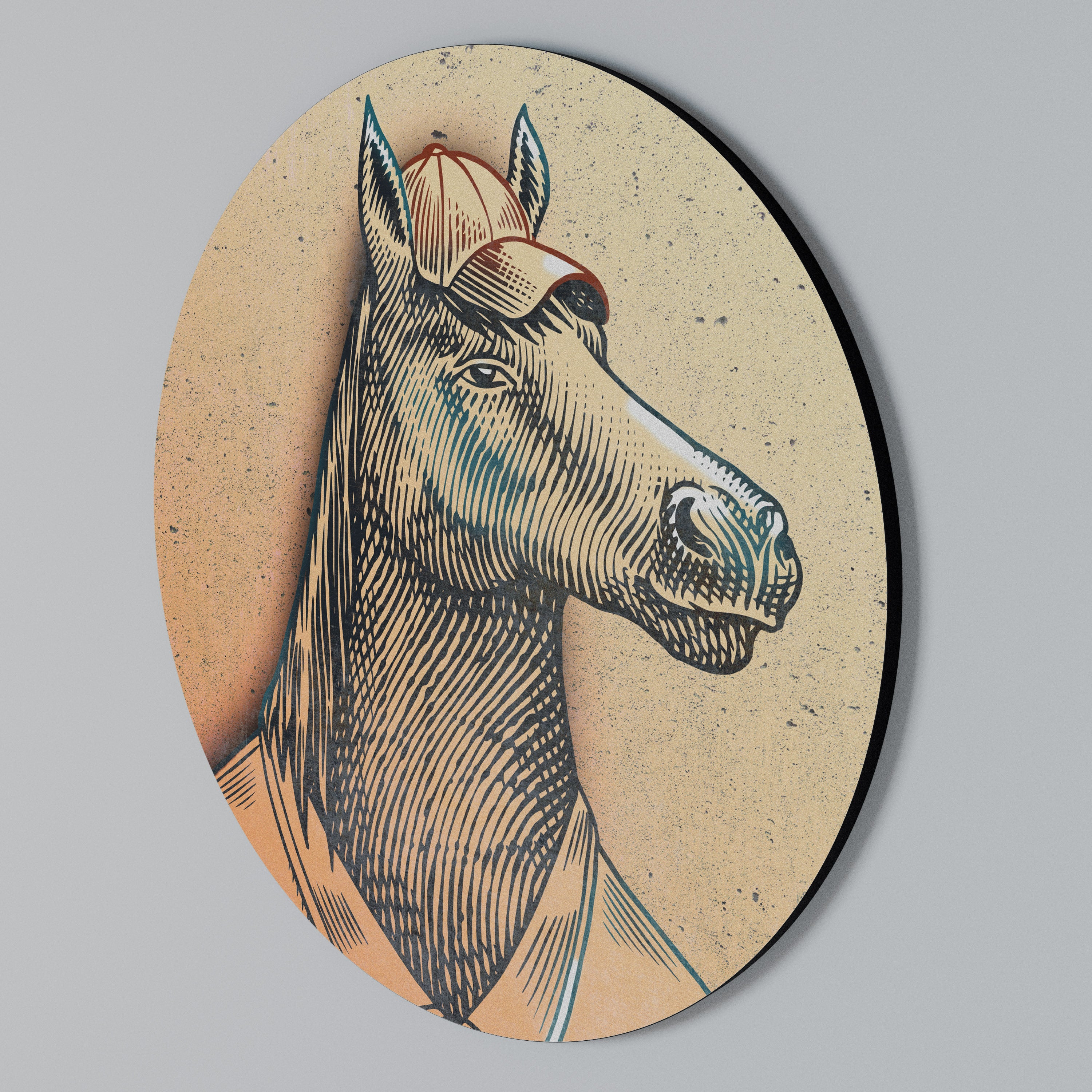 EQUINE SWAGGER Round Wall Art