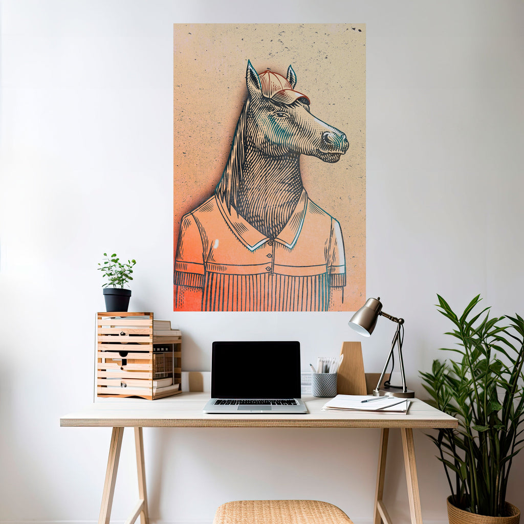 EQUINE SWAGGER Αφίσα με κόλλα και κολλήματα κάθετης σχεδίασης