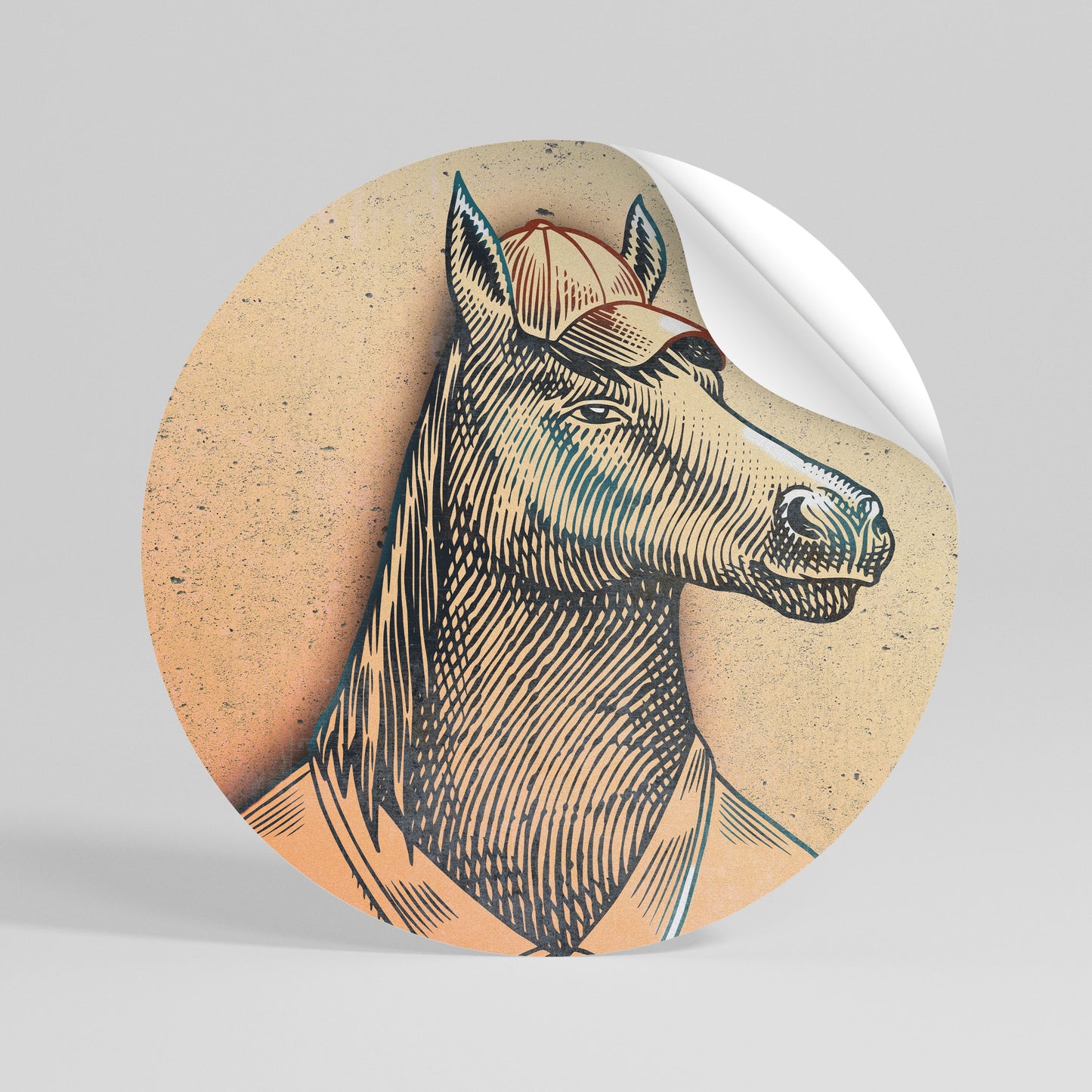 EQUINE SWAGGER Αυτοκόλλητη Αφίσα στρογγυλή