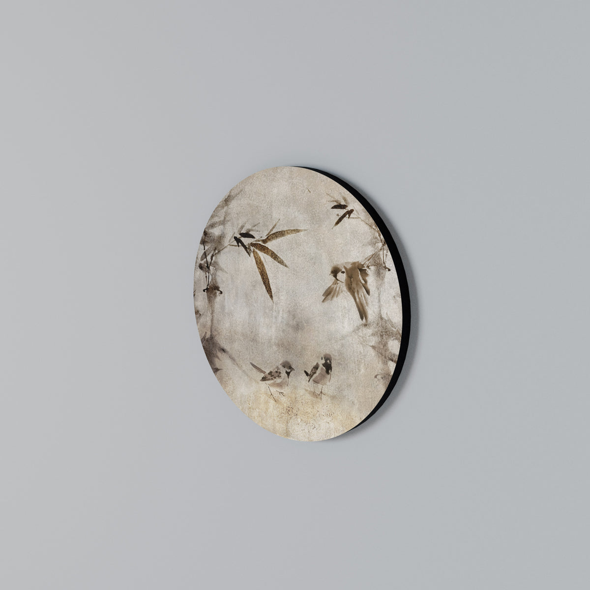 SPARROW BLISS Στρογγυλός πίνακας ζωγραφικής