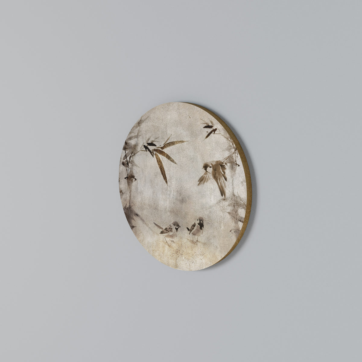 SPARROW BLISS Στρογγυλός πίνακας ζωγραφικής