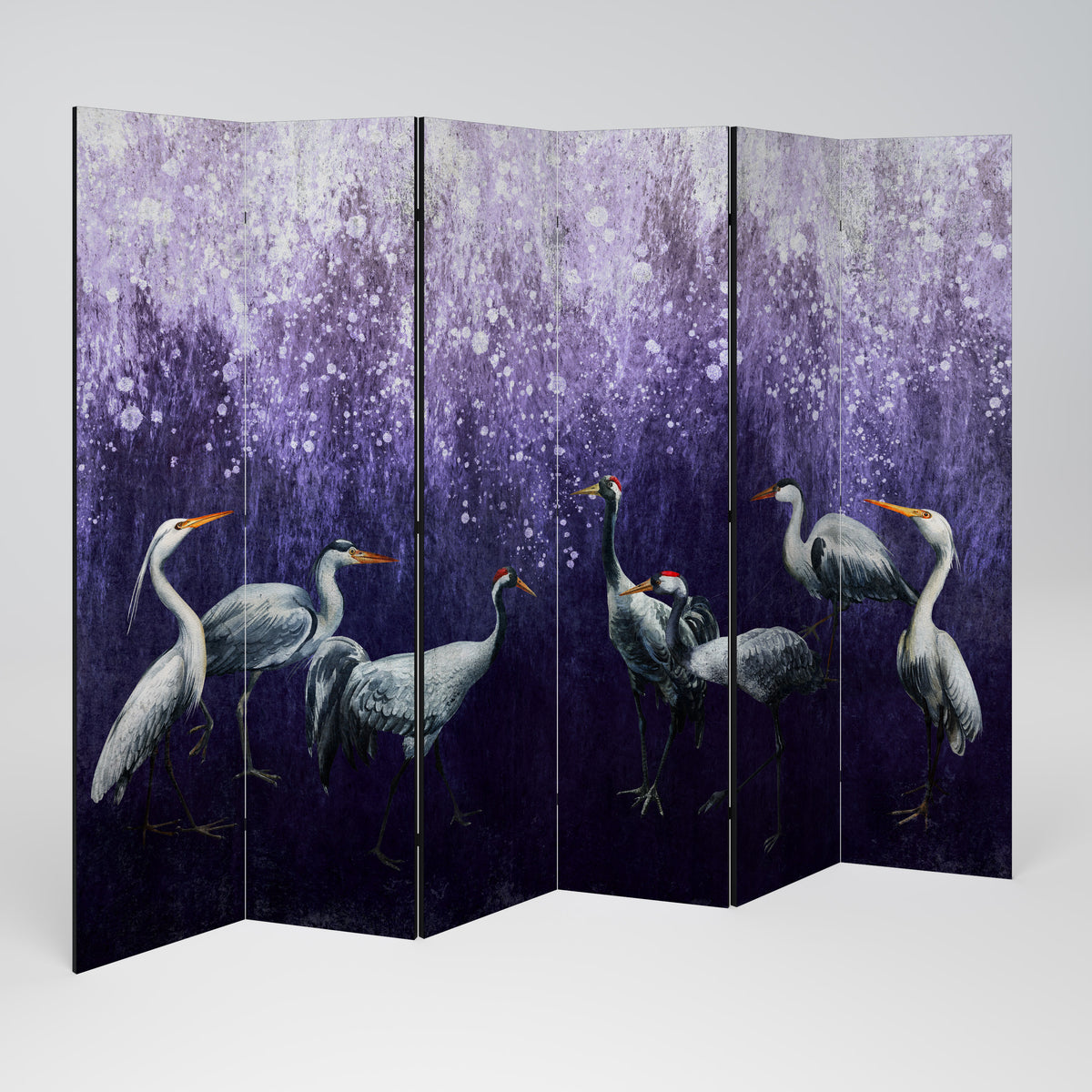 MYSTICAL CRANE GATHERING Παραβάν με 6 πάνελ