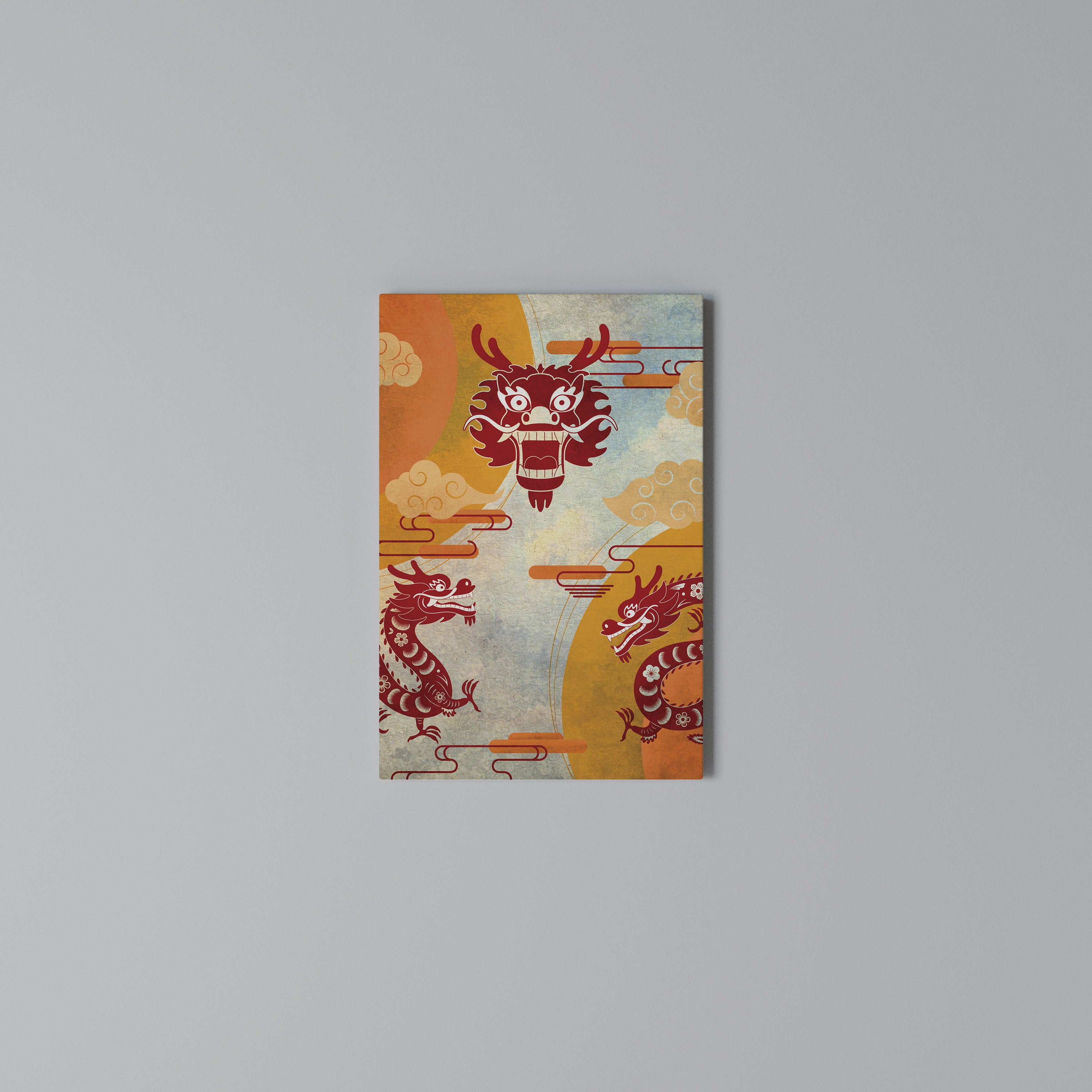 MYSTICAL DRAGON Κατακόρυφος Πίνακας σε Καμβά