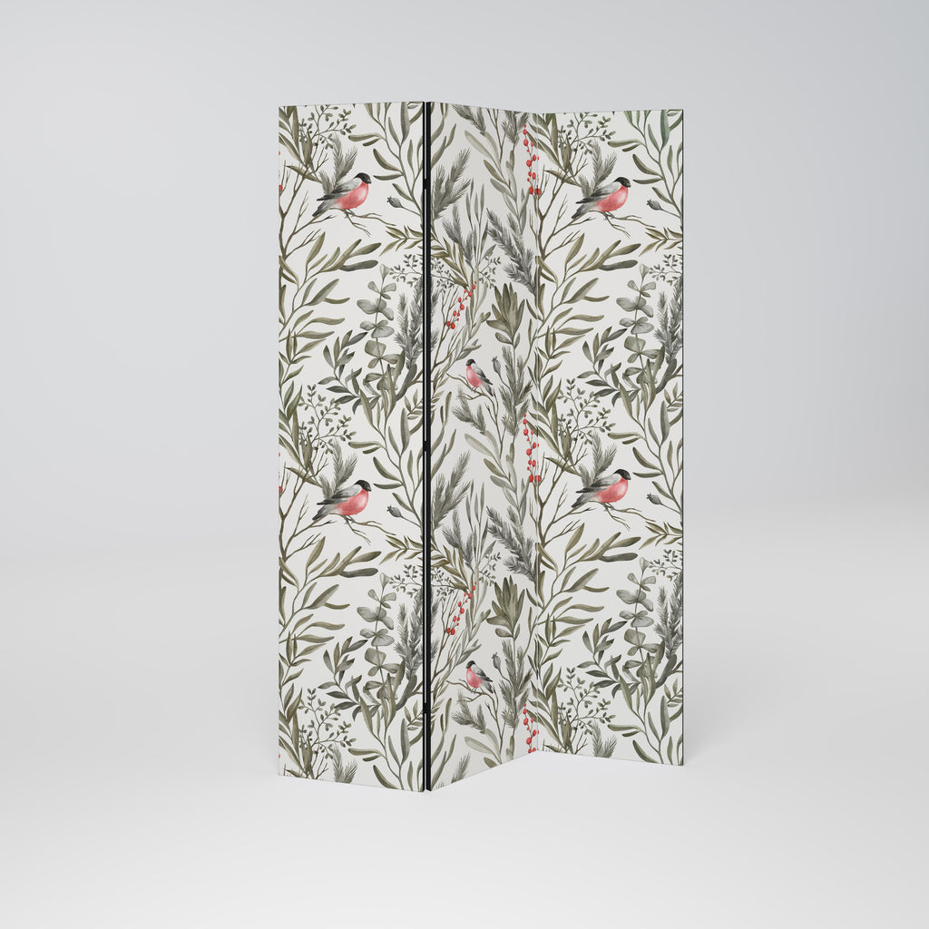 BULLFINCH SONG 3-Panel Room Divider