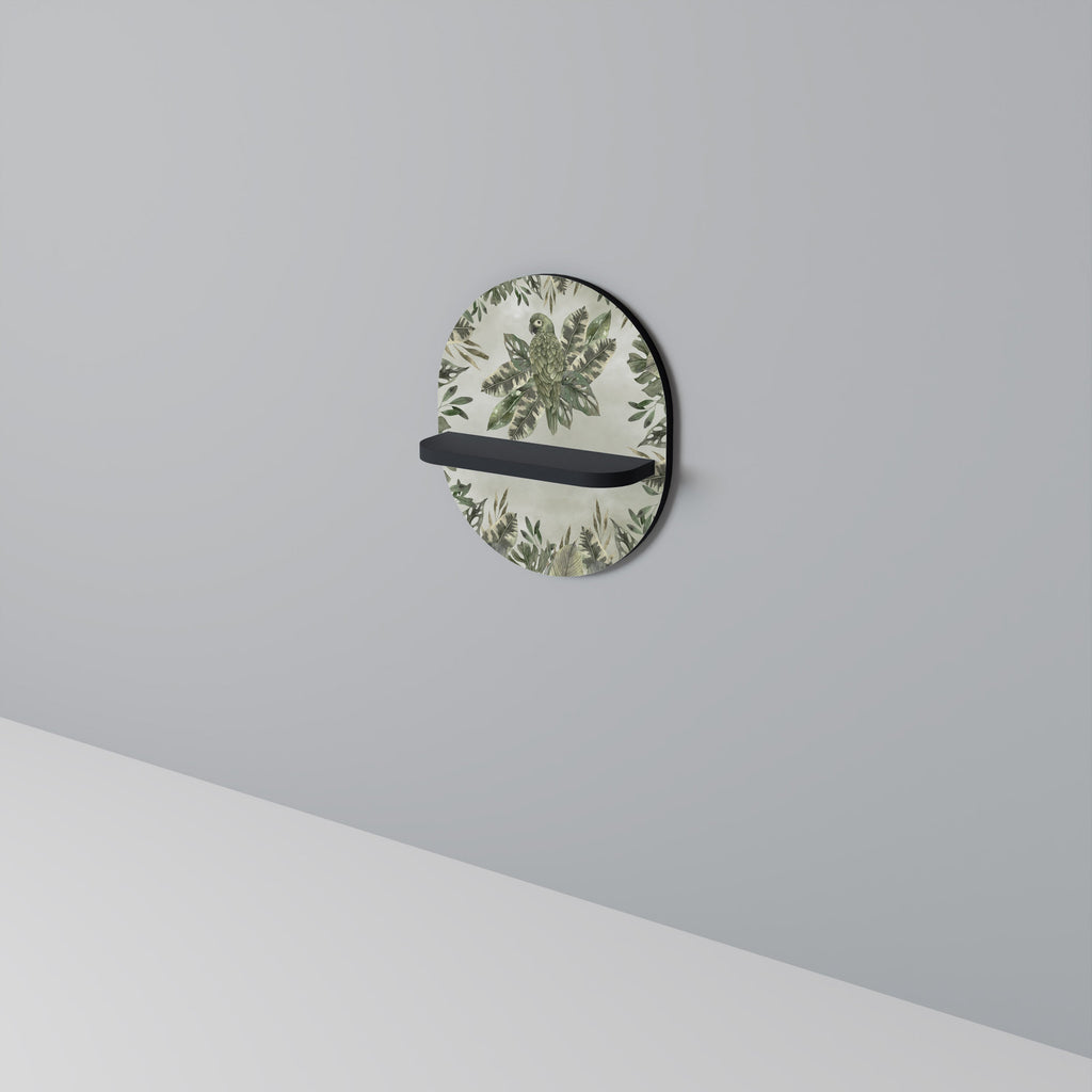 VERDANT ARINI Οβάλ Ράφι Τέχνης σε Μαύρο Φινίρισμα