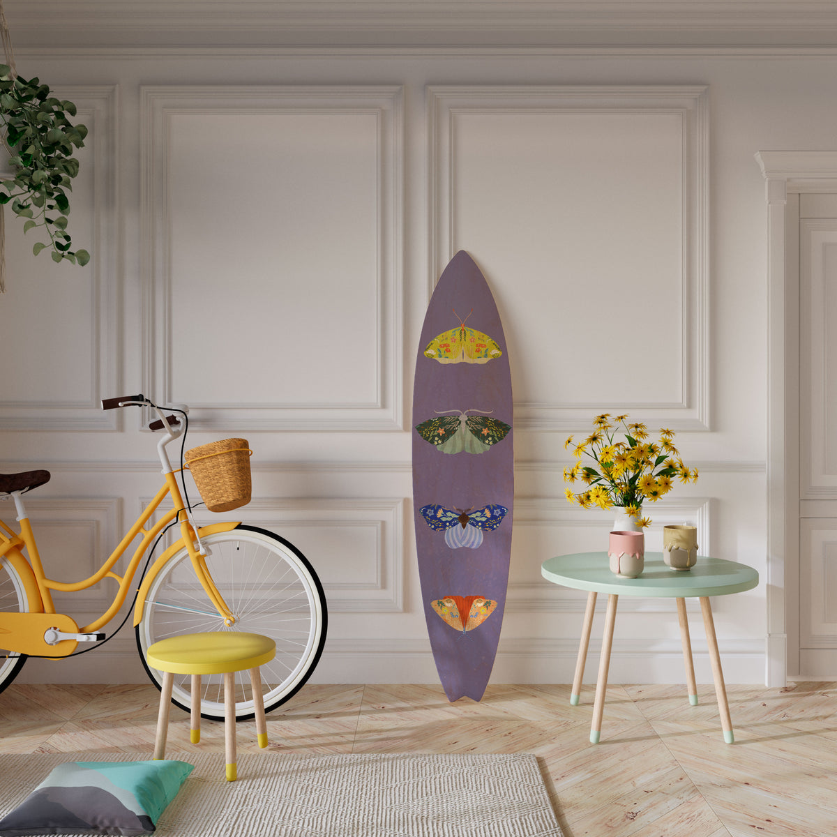 MOTH INTO THE FLAME Διακοσμητική σανίδα Surf