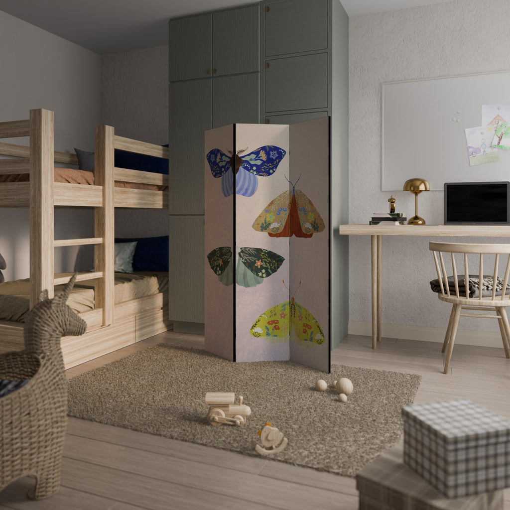 MOTH INTO THE LIGHT Παραβάν με 3 πάνελ