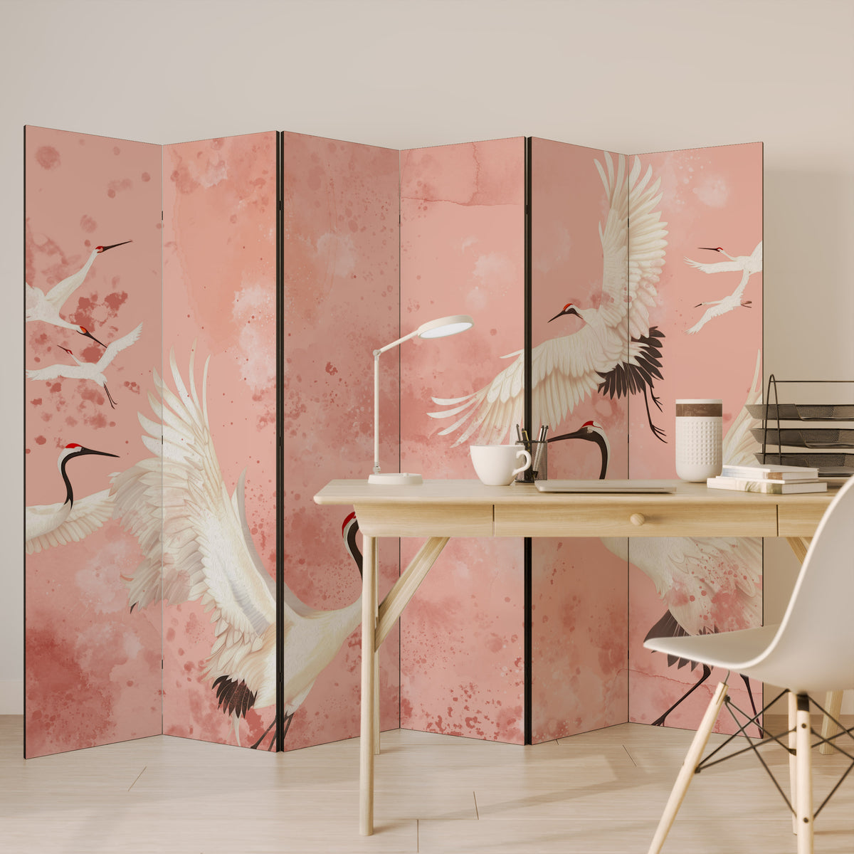 CRANE DANCE Παραβάν με 6 πάνελ