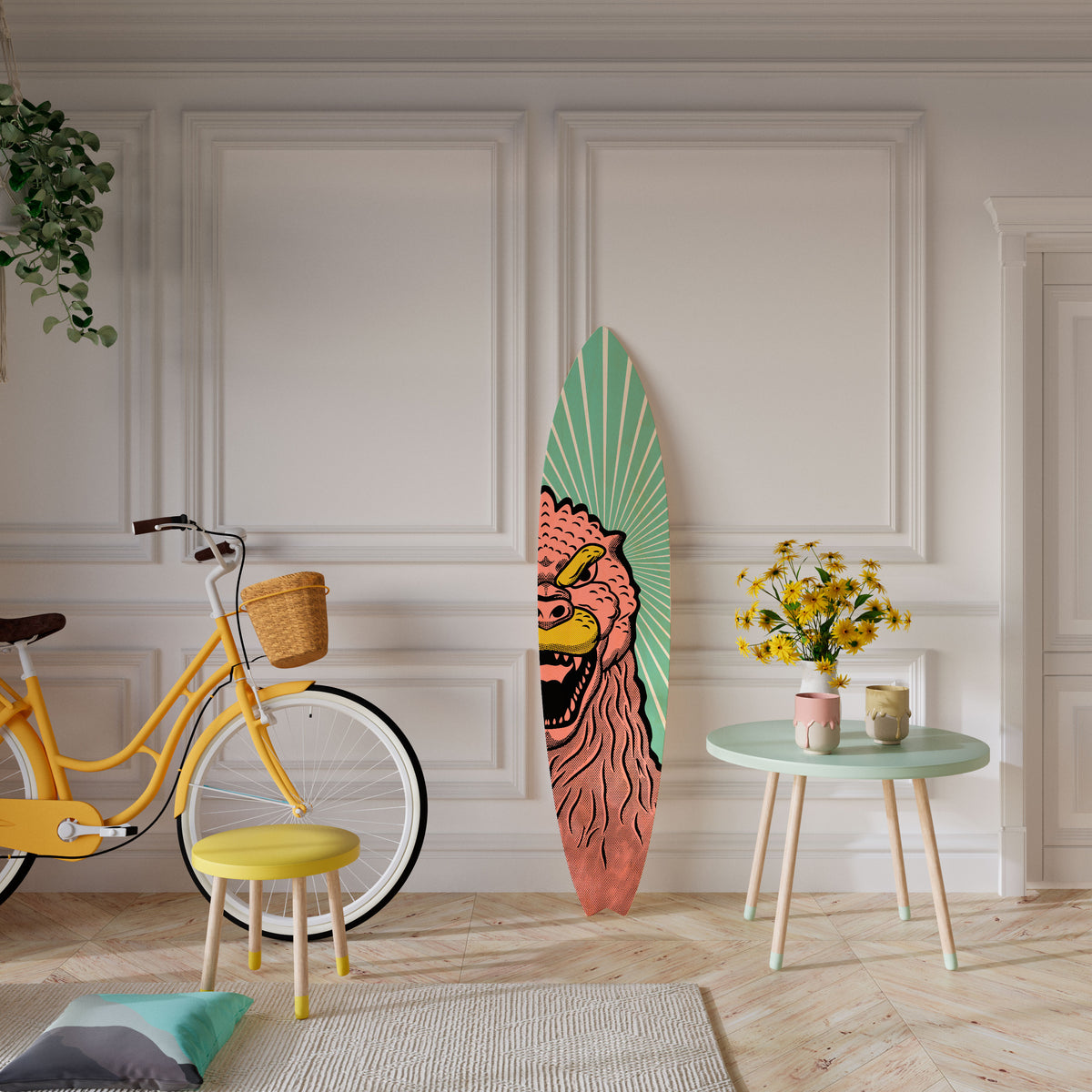 GODZILLA WELCOME Διακοσμητική σανίδα Surf