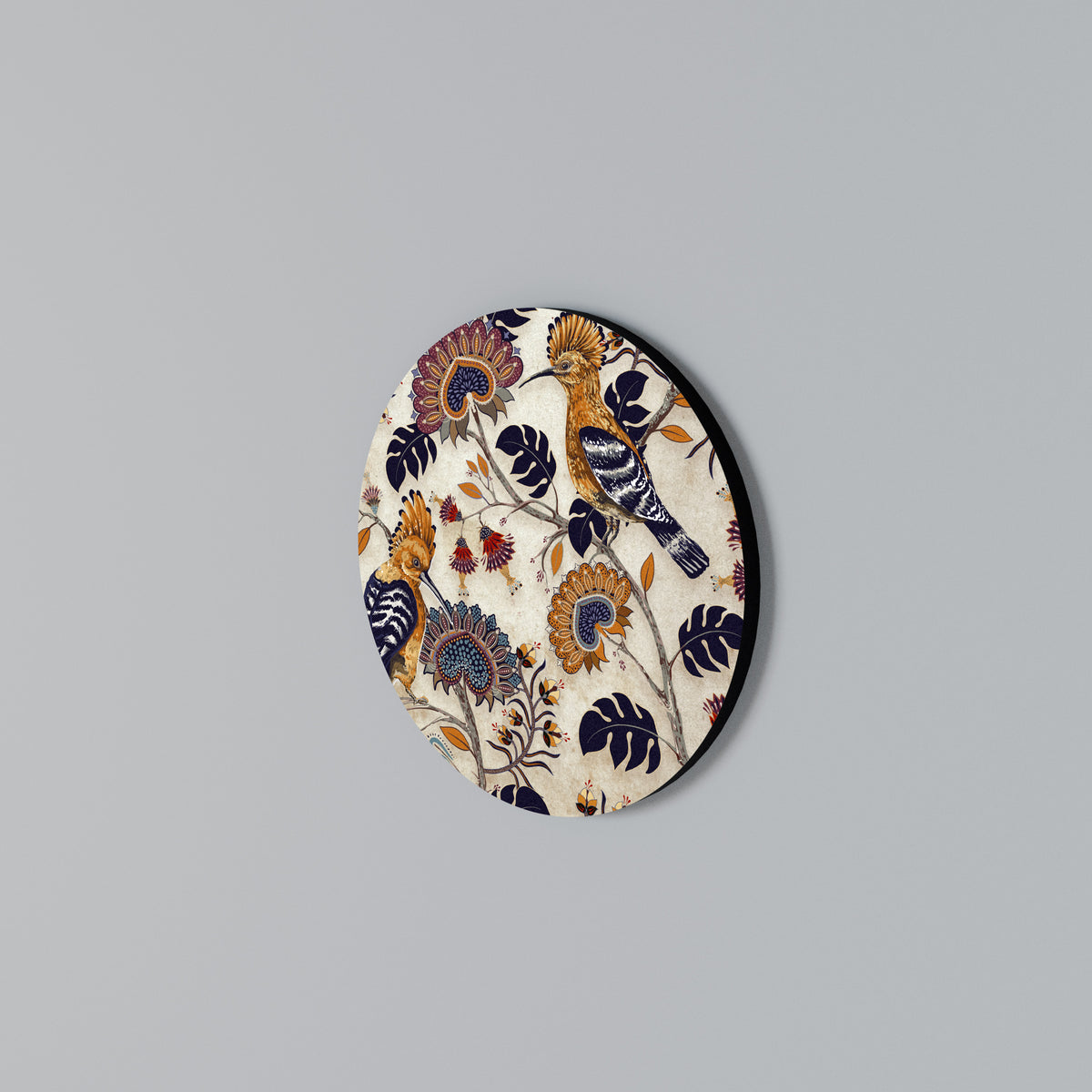 EMINENT HOOPOE Στρογγυλός πίνακας ζωγραφικής