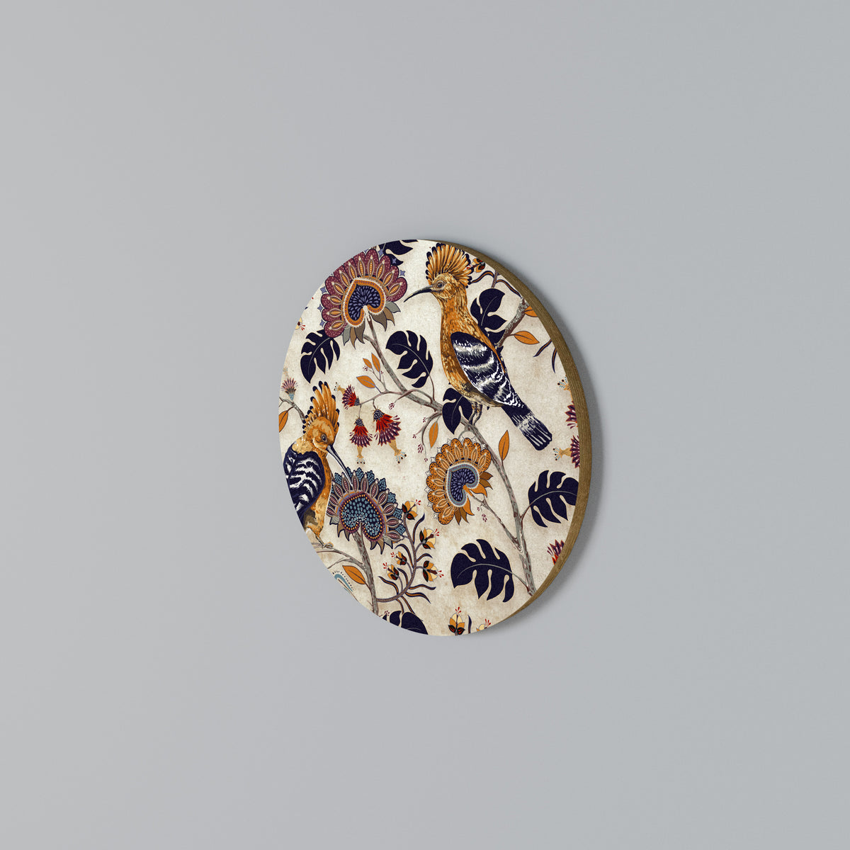 EMINENT HOOPOE Στρογγυλός πίνακας ζωγραφικής