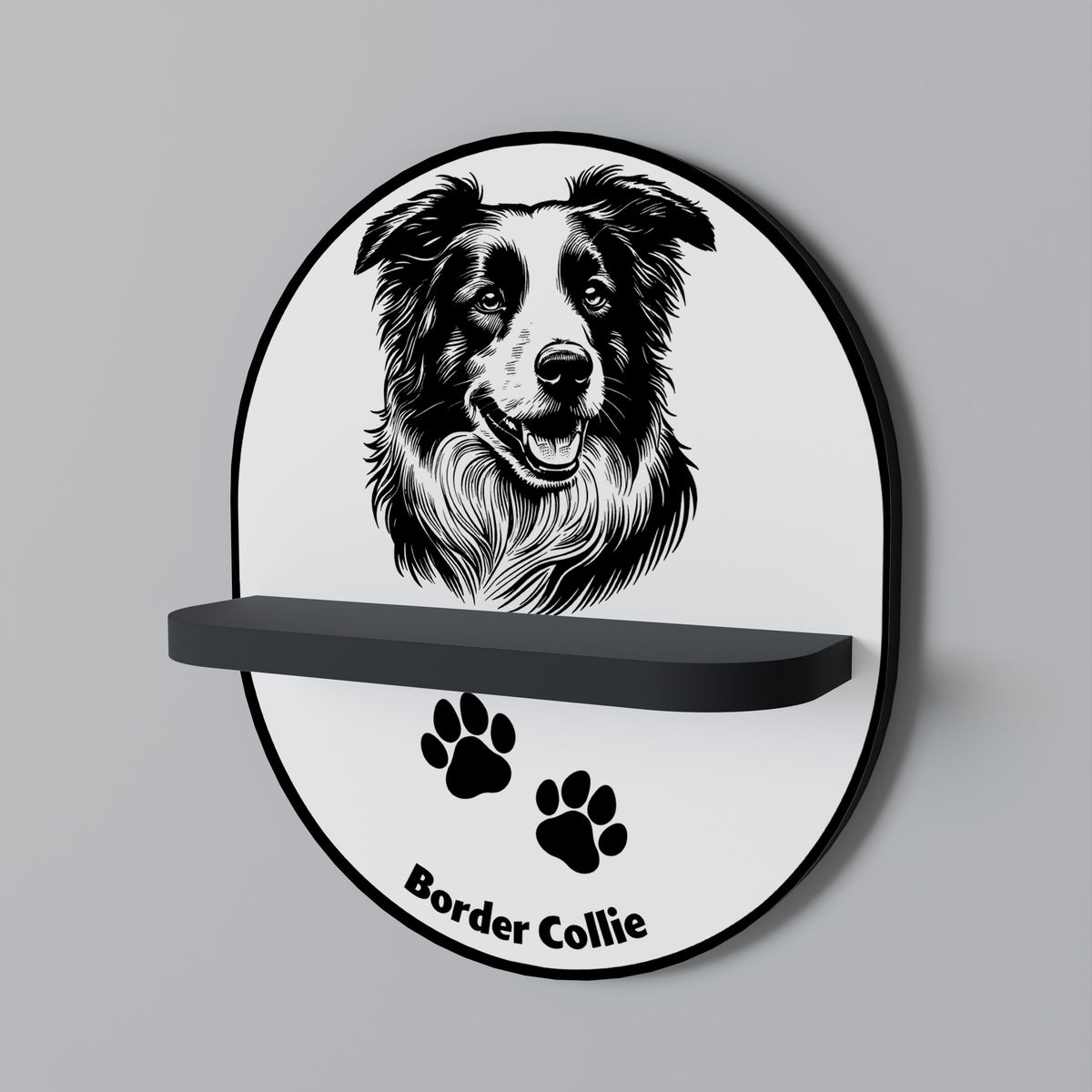 BORDER COLLIE Διακοσμητικό Ράφι Art Shelf