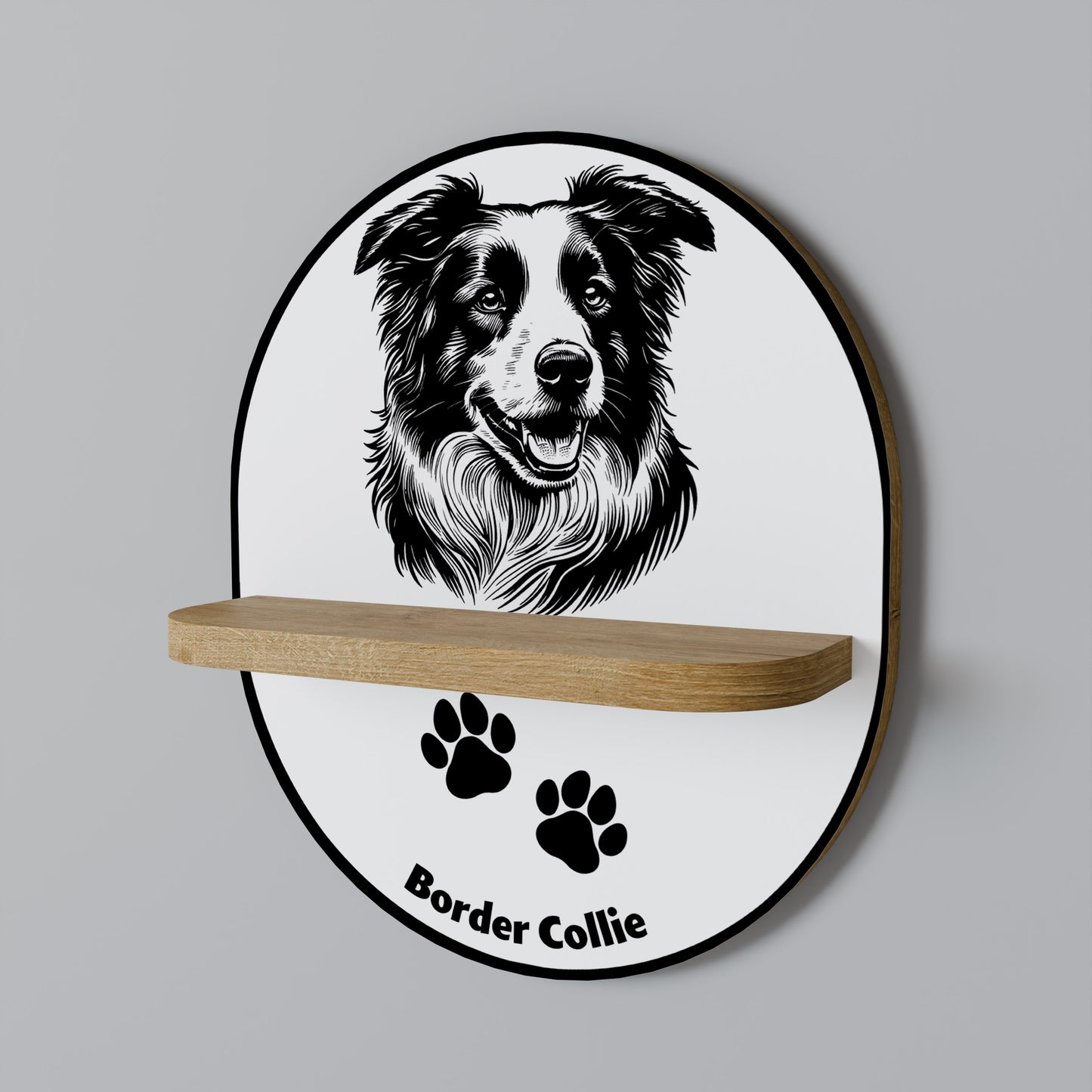 BORDER COLLIE Διακοσμητικό Ράφι Art Shelf