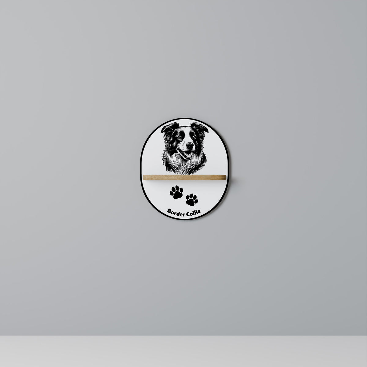 BORDER COLLIE Διακοσμητικό Ράφι Art Shelf