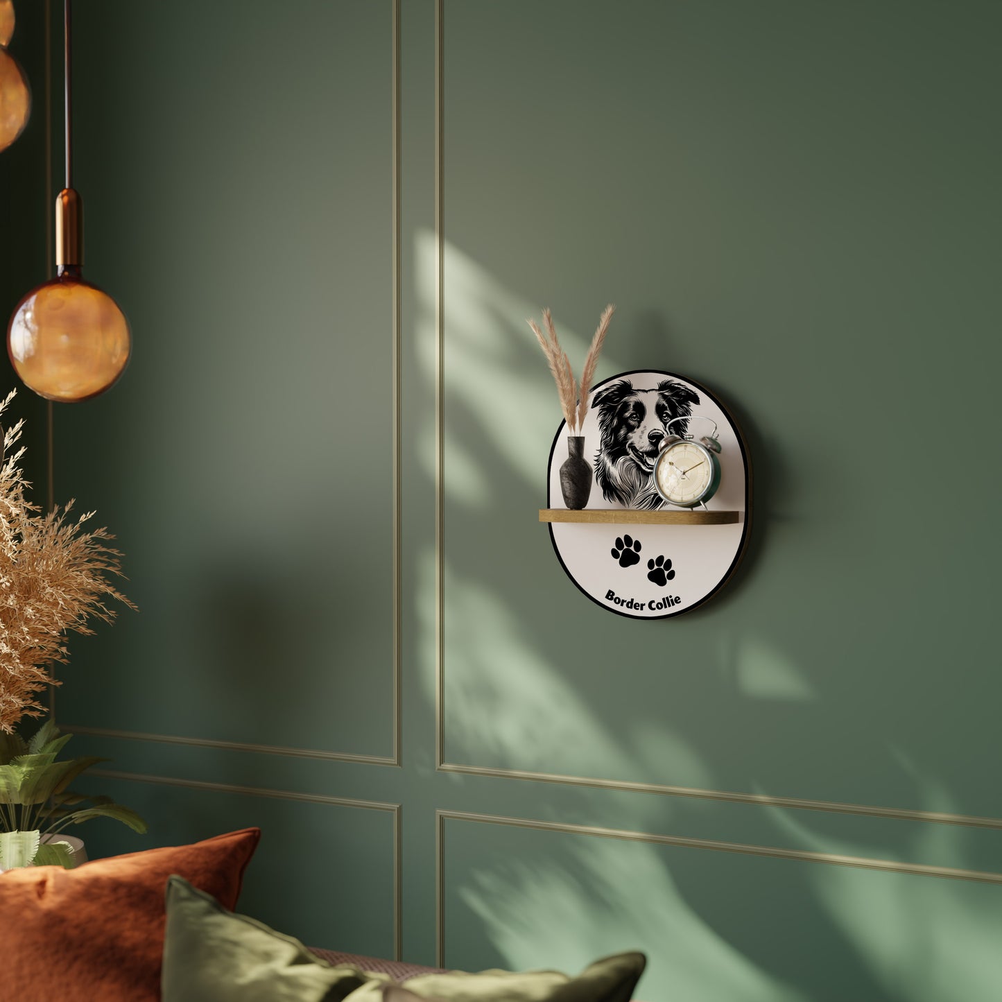 BORDER COLLIE Διακοσμητικό Ράφι Art Shelf