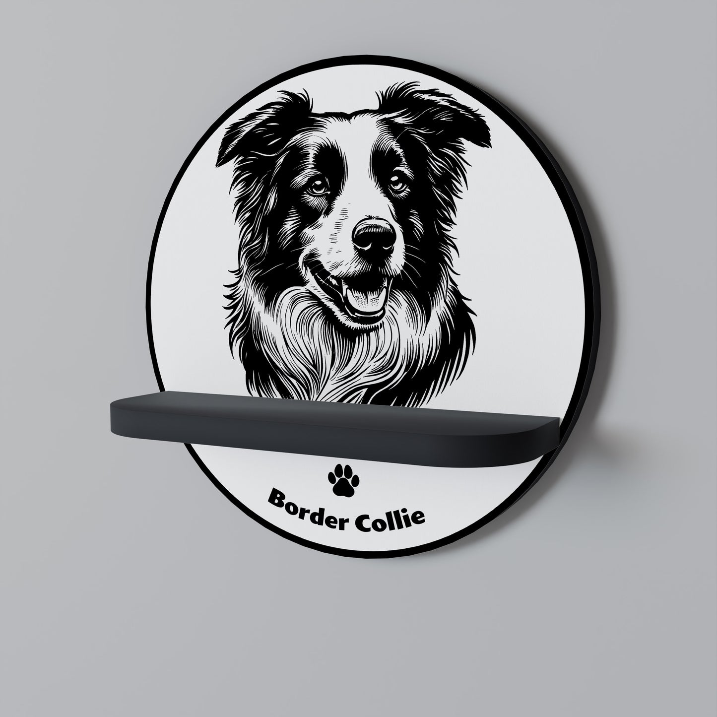 BORDER COLLIE Διακοσμητικό Ράφι Art Shelf