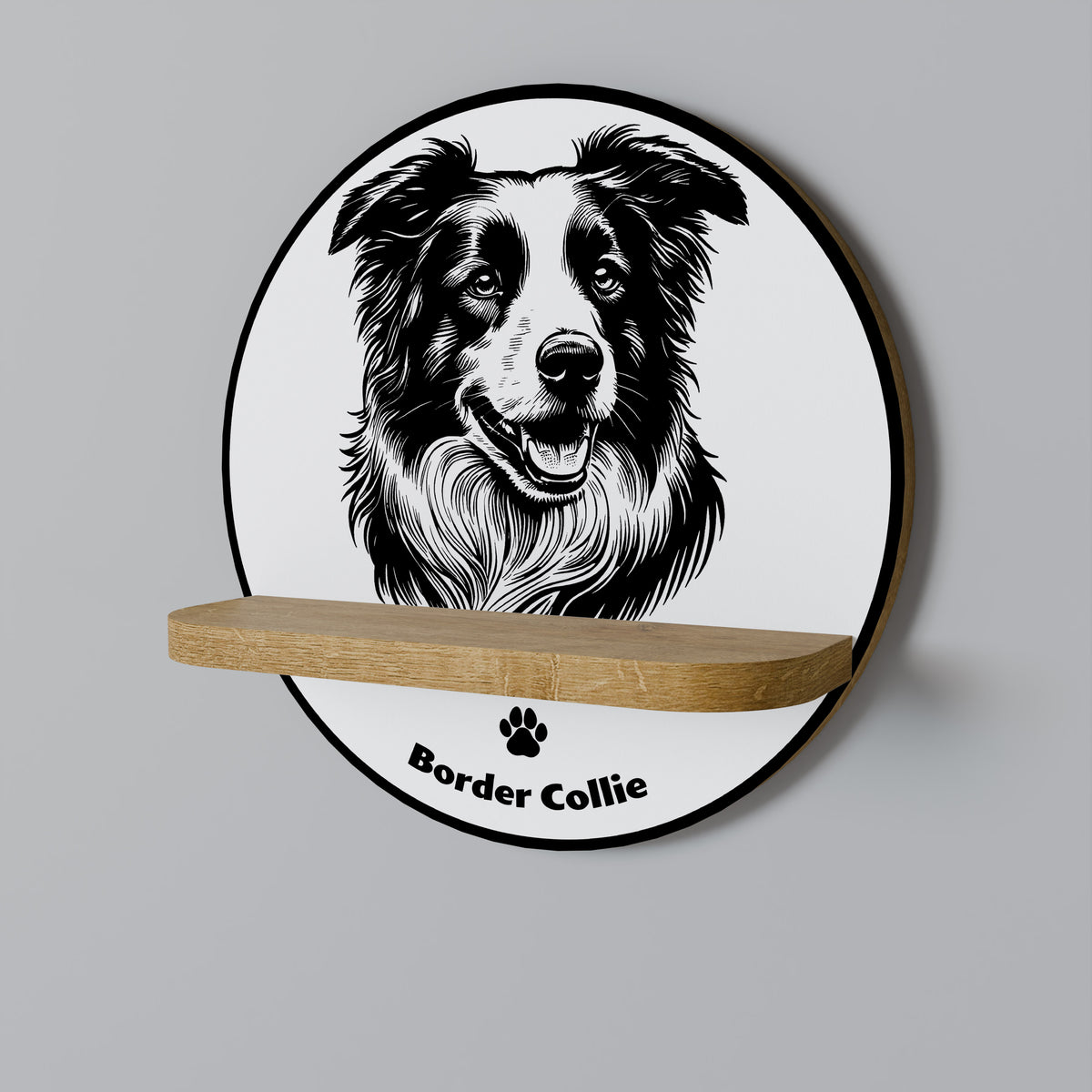 BORDER COLLIE Διακοσμητικό Ράφι Art Shelf