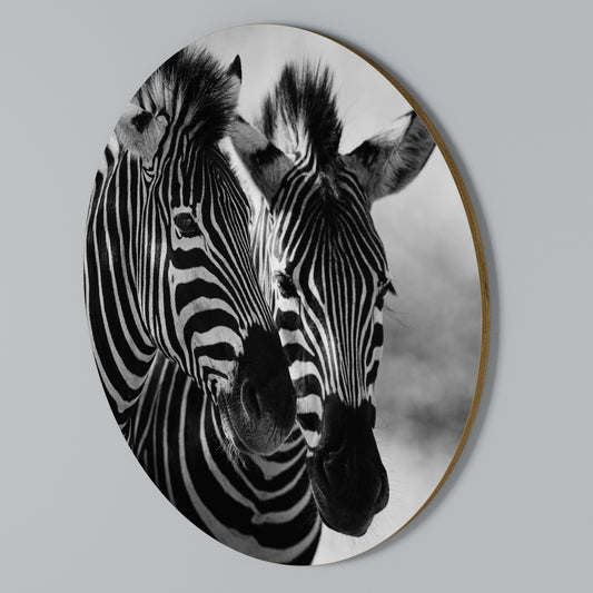 STRIPED SYMPHONY Στρογγυλός πίνακας ζωγραφικής