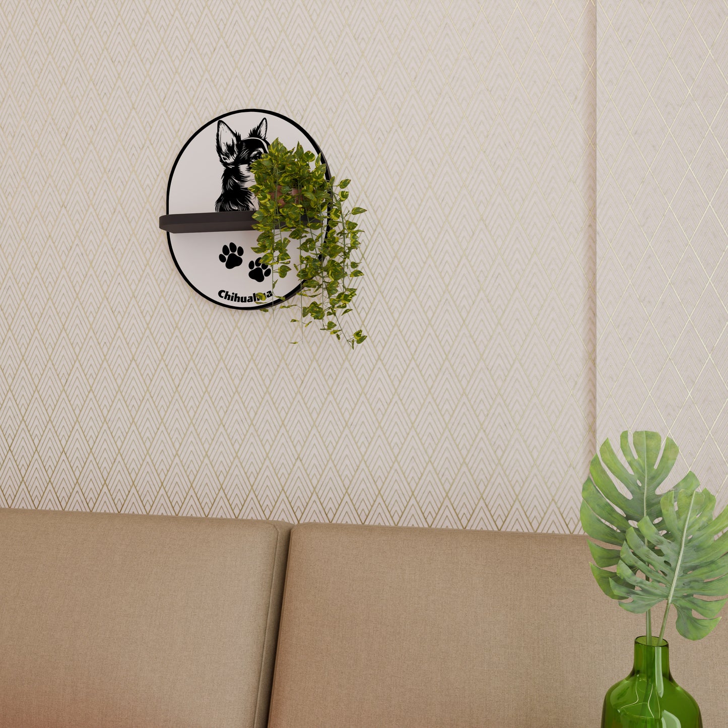CHIHUAHUA DOG Διακοσμητικό Ράφι Art Shelf